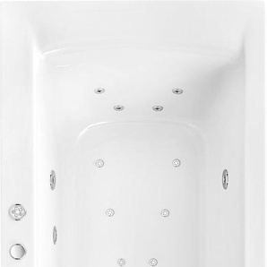 Ottofond Whirlpool Tampico 170 x 75 cm, weiß, mit 2 LED Farblichtwechslern GLO782080148