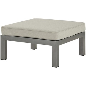 Ottomane/ Hocker  Seattle - grau - Materialmix - 77 cm - 31 cm - 77 cm | Möbel Kraft
