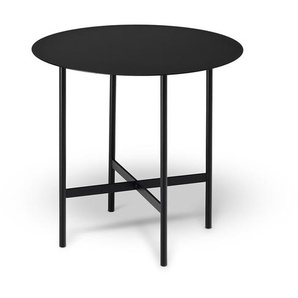 Outdoor Beistelltisch Beta S müller möbelfabrikation tiefschwarz seidenmatt pulverbeschichtet, Designer Werksdesign müller möbelfabrikation, 44 cm