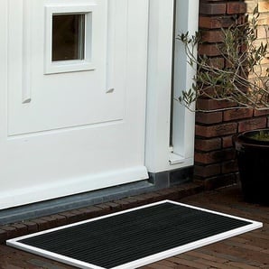 Outdoor-Fußmatte door-line RiZZ grau, Designer Teun Fleskens, 2.2x87x44 cm