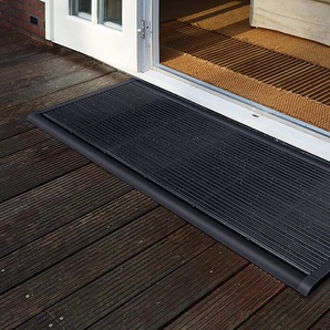 Outdoor-Fußmatte New Standard RiZZ grau, Designer Trudie Zuiddam/WELL design, 2.2x90x60 cm