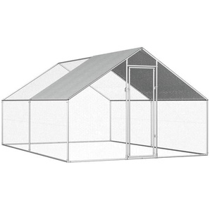 Outdoor-Hühnerkäfig 2,75x4x1,92 m Verzinkter Stahl