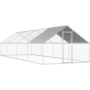 Outdoor-Hühnerkäfig 2,75x8x1,92 m Verzinkter Stahl