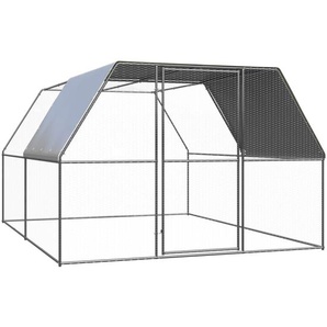Outdoor-Hühnerkäfig 3x4x2 m Verzinkter Stahl