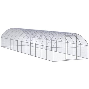 Outdoor-Hühnerstall 3x12x2 m Verzinkter Stahl