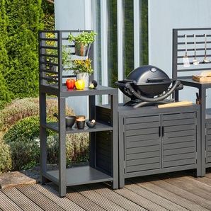 Outdoor-Küche SIENA GARDEN Texas Arbeitsmöbel-Sets grau (anthrazit) Campingkocher Arbeitsmöbel-Sets