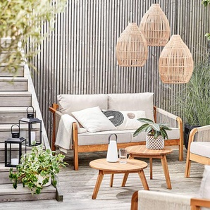 Outdoor-Sofa 80 x 69 x 149cm Braun