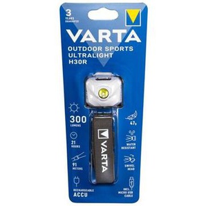 Outdoor Sports Ultralight H30R weiß, wiederaufladbar - Varta
