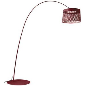 Outdoor-Stehleuchte Twiggy Grid LED Outdoor metall plastikmaterial rot / Ø 46 cm x H 29 cm - Foscarini - Rot