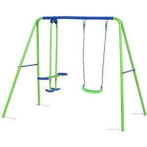 Outdoor Toys - Gartenschaukel für Kinder + 3 Jahren aus Metall 220x140x182 cm Belastung bis zu 45 kg