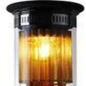 Outdoor-Wandleuchte In The Tube 100-500 metall glas gold / L 52 cm - DCW éditions - Gold