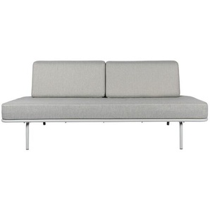 Outdoorliege Sofabed Weltevree Rahmen grau / Kissen grau, Designer Hade Steenwinkel, 61 cm. mit Kissen 78x201x88 cm