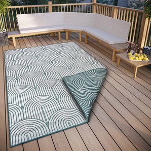 Outdoorteppich HANSE HOME Pangli, Wendeteppich Teppiche Gr. B/L: 240 cm x 340 cm, 5 mm, 1 St., grün Esszimmerteppiche