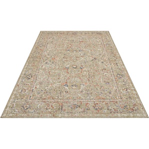 Outdoorteppich NOURISTAN Sues Teppiche Gr. B/L: 190 cm x 280 cm, 3 mm, 1 St., beige (creme) Orientalische Muster