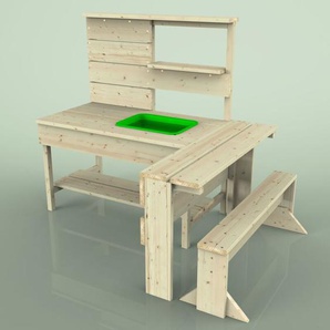 OutdoorToys Matschküche Skorpion aus Holz in Grün