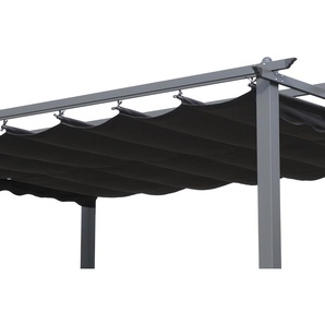 OUTFLEXX Ersatzdach für Pavillon 13410, Anthrazit/Grau, PA-beschichtetes Polyester, 258 x 258 cm, UV-Beständig, Wasserabweisend YF-3809C