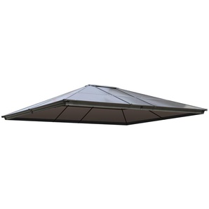 OUTFLEXX Ersatzdach für Pavillon, transparent, Polycarbonatplatten, 3x3,6m PG004T