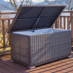 OUTFLEXX Kissenbox M, grau, Polyrattan, 144x92x70cm 22290