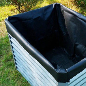 OUTFLEXX Pflanzvlies, schwarz, Vlies 200g/m², 120x90x100cm, für Hochbeet mit 120cm garden bed liner