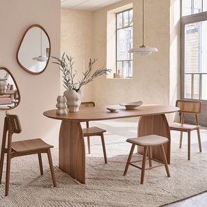 Ovaler Tisch aus massivem Teakholz 6/8 Pers