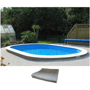 Ovalpool MY POOL BWT Premium Schwimmbecken Gr. B/H/L: Breite 360 cm x Höhe 120 cm x Länge 623 cm, 22000 l, weiß Ovalpools Keine Stanzung in der Stahlwand für Einbauskimmer und Einlaufdüse