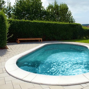 Ovalpool MYPOOL Schwimmbecken Gr. B/H/L: Breite 400 cm x Höhe 120 cm x Länge 800 cm, 32 l, weiß Ovalpools BxLxH: 400 x 800 120 cm