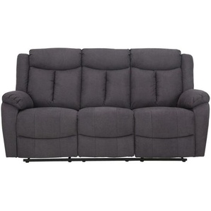 P & B 3-Sitzer-Sofa, Grau, Holz, Textil, Pappel, Sperrholz, 190x103x96 cm, Relaxfunktion, Wohnzimmer, Sofas & Couches, Sofas, 3-Sitzer Sofas