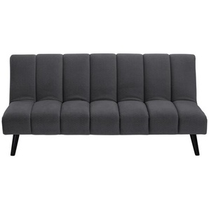 P & B Jugend-, Dunkelgrau, Textil, Eiche, Pappel, Sperrholz, 3-Sitzer, 180x81x93 cm, Liegefunktion, Kinder- & Jugendzimmer, Jugendmöbel, Jugendsofas