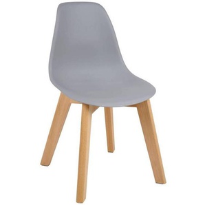 P & B Kinderstuhl, Grau, Buche, Holz, Kunststoff, Buche, massiv, 33x57x38 cm, Kinder- & Jugendzimmer, Kindermöbel, Kindersitzmöbel & -tische,