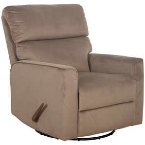 P & B Relaxsessel, Taupe, Textil, 87.5x103.5x99 cm, Relaxfunktion, Stühle