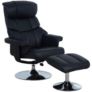 P & B Relaxsesselset, Schwarz, Textil, 80x108x86 cm, Relaxfunktion, Wohnzimmer, Sessel, Relaxsessel