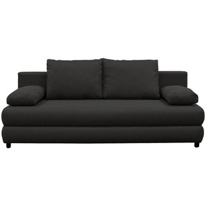 P & B Schlafsofa, Anthrazit, Textil, 2-Sitzer, Füllung: Schaumstoff, 200x88x87 cm, Wohnzimmer, Sofas & Couches, Schlafsofas, Schlafsofas mit