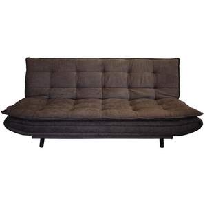 P & B Schlafsofa, Braun, Textil, Buche, massiv, 3-Sitzer, 194x100x90 cm, Schlafen auf Sitzhöhe, Rückenfutter, Kinder- & Jugendzimmer, Jugendmöbel,