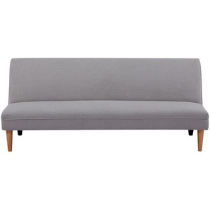P & B Schlafsofa, Grau, Textil, Kiefer, vollmassiv, Sperrholz, 3-Sitzer, 183x77x87 cm, Fsc, Liegefunktion, Wohnzimmer, Sofas & Couches, Schlafsofas,