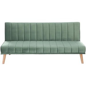 P & B Schlafsofa, Mintgrün, Textil, Kautschukholz, massiv, 3-Sitzer, 180x81x86 cm, Liegefunktion, Kinder- & Jugendzimmer, Jugendmöbel, Jugendsofas