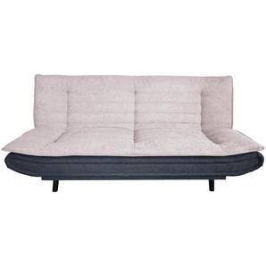 P & B Schlafsofa, Anthrazit, Rosa, Textil, Buche, Hartholz, 3-Sitzer, 194x90x100 cm, Made in Europe, Schlafen auf Sitzhöhe, Kinder- & Jugendzimmer,