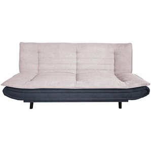P & B Schlafsofa, Anthrazit, Rosa, Textil, Buche, Hartholz, 3-Sitzer, 194x90x100 cm, Made in Europe, Schlafen auf Sitzhöhe, Kinder- & Jugendzimmer,