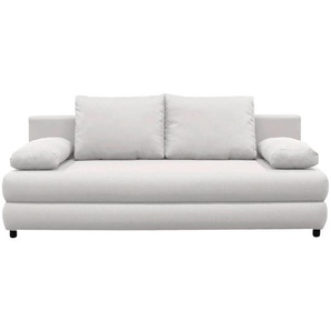 P & B Schlafsofa, Weiß, Textil, 2-Sitzer, Füllung: Schaumstoff, 206x87x88 cm, Made in EU, Wohnzimmer, Sofas & Couches, Schlafsofas, Schlafsofas mit