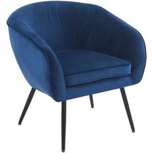 P & B Sessel, Blau, Textil, 69x75x65 cm, Wohnzimmer, Sessel, Polstersessel