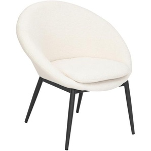 P & B Sessel, Weiß, Textil, 77x77x64 cm, Wohnzimmer, Sessel, Polstersessel