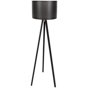 P & B Stehleuchte, Schwarz, Kunststoff, Uni,Uni, zylindrisch,zylindrisch, 145 cm, CE, Schnurschalter, Lampen & Leuchten, Innenbeleuchtung, Stehlampen,