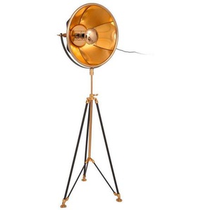 P & B Stehleuchte, Weiß, Gold, Beige, Metall, Kunststoff, Textil, rund,rund, 57x157x53 cm, Lampen & Leuchten, Innenbeleuchtung, Stehlampen, Stehlampen