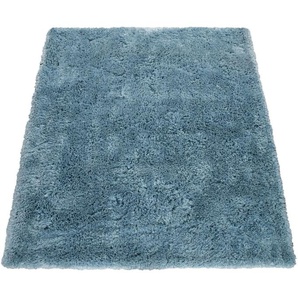 Paco Home Hochflor-Teppich Akumal 930, rechteckig, Höhe: 60 mm, Shaggy, besonders weich durch Softgarn, Uni-Farben