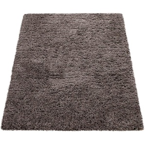Paco Home Hochflor-Teppich Milano 861, rechteckig, Höhe: 74 mm, Uni-Farben, Flokati-Optik, weich und kuschelig