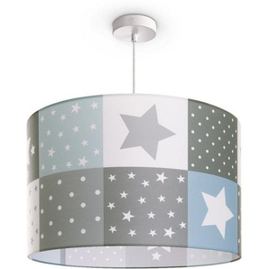 Paco Home Pendelleuchte Cosmo 345, ohne Leuchtmittel, Kinderlampe Deckenlampe LED Kinderzimmer Lampe Sternen Motiv E27