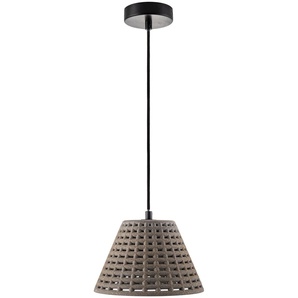 Paco Home Pendelleuchte »GITTA«, 1 flammig, Leuchtmittel E27   ohne Leuchtmittel, Hängelampe LED, E27 Gitter Lampe Wohnzimmer Esszimmer Küche Beton