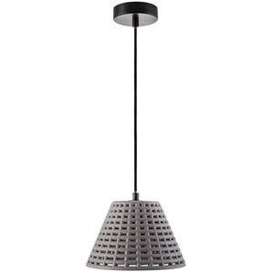 Paco Home Pendelleuchte »GITTA«, 1 flammig, Leuchtmittel E27   ohne Leuchtmittel, Hängelampe LED, E27 Gitter Lampe Wohnzimmer Esszimmer Küche Beton