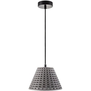 Paco Home Pendelleuchte GITTA, ohne Leuchtmittel, Hängelampe LED, E27 Gitter Lampe Wohnzimmer Esszimmer Küche Beton