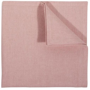 pad LEDA Serviette 4er-Set - pink - 45x45 cm