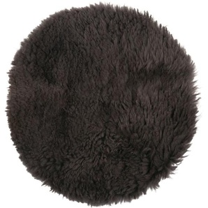 pad SHAUN Sitzkissen aus Lammfell - anthracite - Ø 35 cm